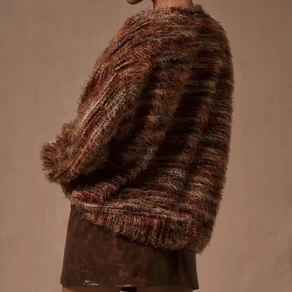 Mixed Brown Oversized Sweater - Picture 4 of 5